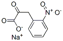 sodium 3-(o-nitrophenyl)pyruvate Structure