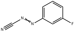 Diazenecarbonitrile, (3-fluorophenyl)- (9CI) Struktur