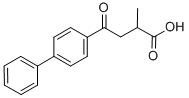 α-メチル-γ-オキソ[1,1'-ビフェニル]-4-ブタン酸 化学構造式