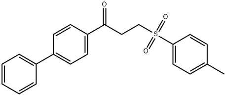 1-[1,1'-BIPHENYL]-4-YL-3-[(4-METHYLPHENYL)SULFONYL]-1-PROPANONE Struktur