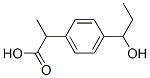 Benzeneacetic acid, 4-(1-hydroxypropyl)--alpha--methyl- (9CI) Structure