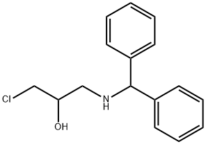 1-二苯甲氨基-3-氯-2-丙醇, 63477-43-0, 结构式