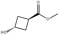 trans-Methyl 3-hydroxycyclobutanecarboxylate Structure