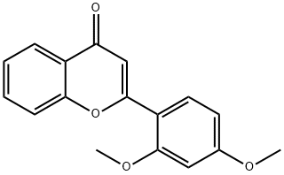 2',4'-ジメトキシフラボン 化学構造式