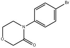 4-(4-BROMOPHENYL)MORPHOLIN-3-ONE 化学構造式