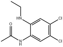 N-[4,5-dichloro-2-(ethylamino)phenyl]acetamide Structure