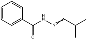 1-ベンゾイル-2-イソブチリデンヒドラジン 化学構造式