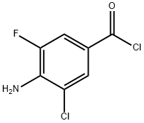 Benzoyl chloride, 4-amino-3-chloro-5-fluoro- (9CI) Structure