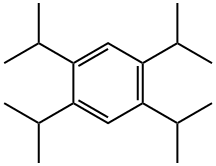 1,2,4,5-テトラ(1-メチルエチル)ベンゼン 化学構造式