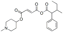 3-メチル-2-フェニル吉草酸1-メチル-4-ピペリジル·フマル酸 化学構造式