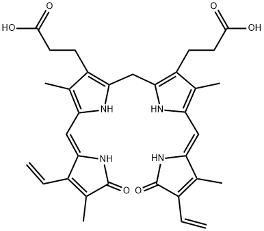 ビリルビン 化学構造式