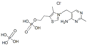 thiamine phosphate ester dihydrogen phosphate salt Struktur