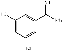 3-ヒドロキシベンズアミジン塩酸塩 化学構造式