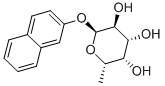 2-ナフチル6-デオキシ-α-L-ガラクトピラノシド 化学構造式