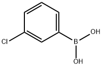 3-クロロフェニルボロン酸 化学構造式