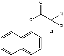 Acetic acid, 2,2,2-trichloro-, 1-naphthalenyl ester Structure