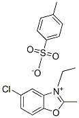 5-chloro-3-ethyl-2-methylbenzoxazolium p-toluenesulphonate Struktur