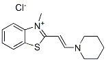 3-methyl-2-[2-piperidinovinyl]benzothiazolium chloride Structure