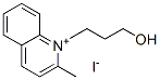 1-(3-hydroxypropyl)-2-methylquinolinium iodide Struktur