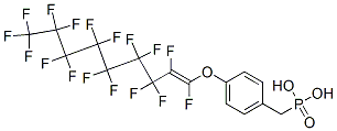 [[4-[(heptadecafluorononenyl)oxy]phenyl]methyl]-Phosphonic acid Struktur
