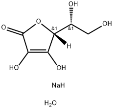 イソアスコルビン酸ナトリウム一水和物 化学構造式