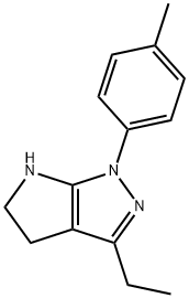 Pyrrolo[2,3-c]pyrazole, 3-ethyl-1,4,5,6-tetrahydro-1-(4-methylphenyl)- (9CI) Struktur