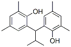 2-[1-(2-hydroxy-3,5-dimethyl-phenyl)-2-methyl-propyl]-4,6-dimethyl-phenol Struktur