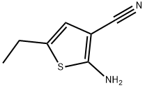 2-氨基-5-乙基噻吩-3-甲腈, 635302-32-8, 结构式