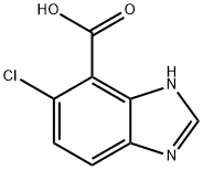 1H-Benzimidazole-4-carboxylicacid,5-chloro-(9CI) Struktur