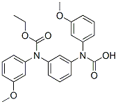 1,3-Phenylenebis[(3-methoxyphenyl)carbamic acid ethyl] ester Structure