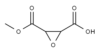 2,3-Oxiranedicarboxylicacid,monomethylester(9CI) Structure