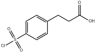 P-クロロスルホニルジヒドロけい皮酸 化学構造式