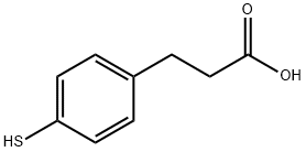 4-メルカプトヒドロけい皮酸 化学構造式