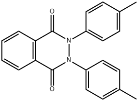 2,3-ジヒドロ-2,3-ビス(4-メチルフェニル)-1,4-フタラジンジオン 化学構造式