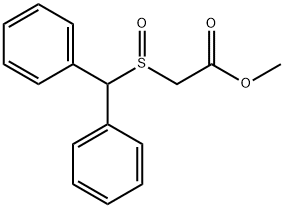 (ベンズヒドリルスルフィニル)酢酸メチル 化学構造式