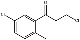 3-Chloro-1-(5-chloro-2-methylphenyl)-1-propanone Struktur