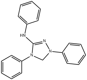 4,5-ジヒドロ-N,1,4-トリフェニル-1H-1,2,4-トリアゾール-3-アミン 化学構造式