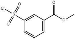 3-(クロロスルホニル)安息香酸メチル 化学構造式