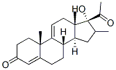 16-Methylpregna-4,9(11)-dien-17-ol-3,20-dione Structure