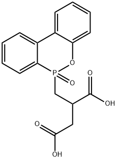 2-[[(6H-ジベンゾ[c,e][1,2]オキサホスホリン6-オキシド)-6-イル]メチル]ブタン二酸 化学構造式