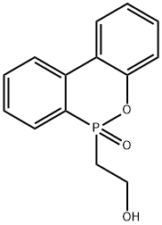 9,10-Dihydro-9-oxa-10-phosphaphenanthrene-10-ethanol 10-oxide Struktur