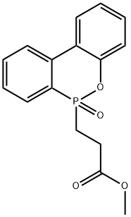 9,10-二氢-9-氧杂-10-磷杂菲-10-丙酸甲酯 10-氧化物, 63562-42-5, 结构式