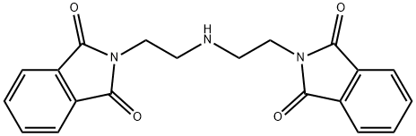2,2'-[イミノビス(エタン-2,1-ジイル)]ビス(1H-イソインドール-1,3(2H)-ジオン) 化学構造式