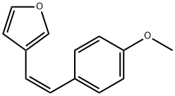 Furan, 3-[(1Z)-2-(4-methoxyphenyl)ethenyl]- (9CI) Structure