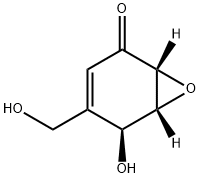 7-Oxabicyclo[4.1.0]hept-3-en-2-one, 5-hydroxy-4-(hydroxymethyl)-, (1R,5S,6R)- (9CI) 结构式