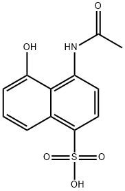 8-acetamido-1-naphthol-5-sulfonic acid 结构式