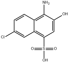 6-chloro-1-amino-2-naphthol-4-sulfonic acid Structure