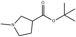 1-Methyl-pyrrolidine-3-carboxylic acid tert-butyl ester Struktur