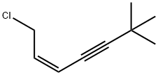1-CHLORO-6,6-DIMETHYL-2-HEPTENE-4-YNE Struktur