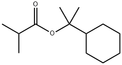 1-cyclohexyl-1-methylethyl isobutyrate Struktur